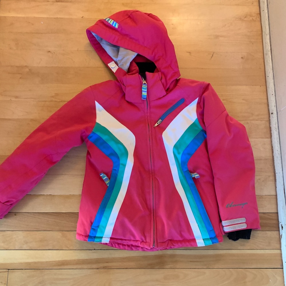 Kids Obermeyer ski jacket. Girls size 8
